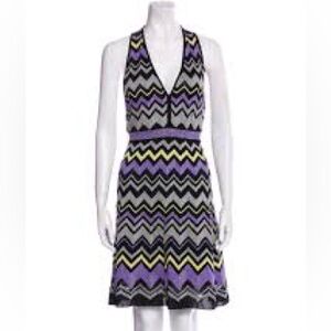 Missoni Chevron Pattern Sleeveless Dress